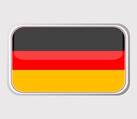 Image showing Flag of germany in the form. vector