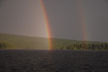 Image showing Double rainbow