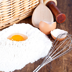 Image showing preparing for dough