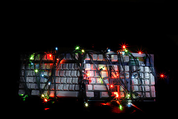 Image showing christmas keyboard 