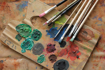 Image showing paint brushes