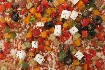 Image showing vegetable pizza 