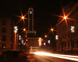 Image showing ostrava and the christmas lights