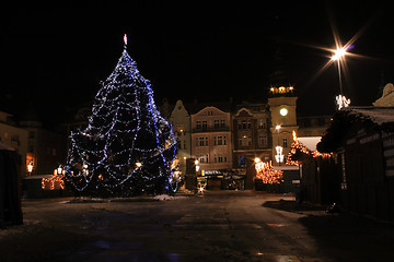 Image showing ostrava and the christmas lights