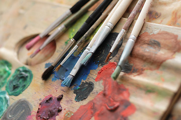 Image showing paint brushes
