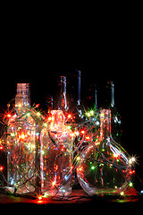 Image showing christmas  bottles 