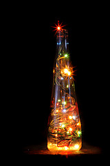 Image showing christmas alcohol bottle