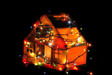 Image showing house toy and christmas