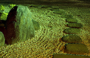 Image showing night in Zen Garden