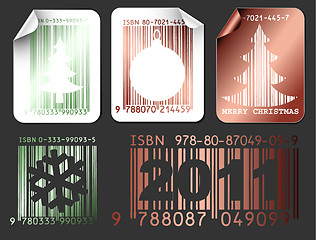 Image showing Abstract Christmas shopping labels