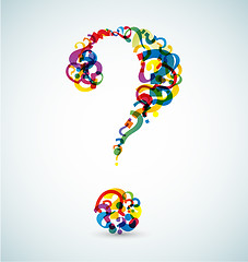 Image showing Big question mark made from smaller question marks
