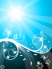 Image showing Cold Christmas background