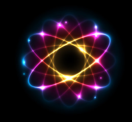 Image showing Atom - vector illustration