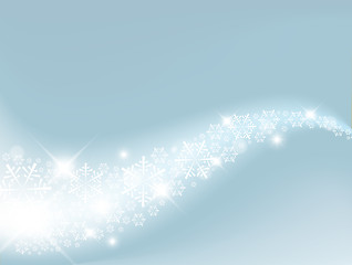 Image showing Light Blue Abstract Christmas background