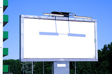 Image showing Foto of outdoor advertising billboard without commertial