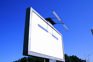 Image showing Side foto of advertising billboard without commertial