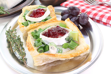 Image showing Goat cheese tartlets