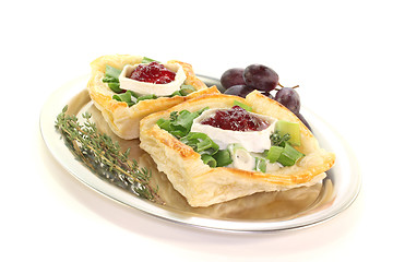 Image showing Goat cheese tartlets