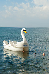 Image showing Swan pedal boat