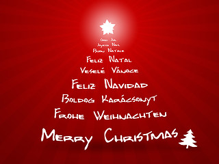 Image showing merry christmas in different languages