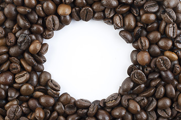 Image showing Coffee beans circle