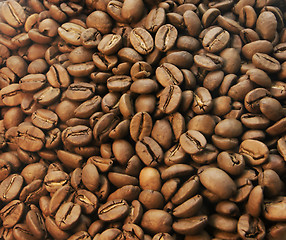 Image showing Coffee beans closeup