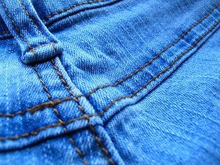 Image showing blue jeans background