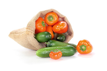 Image showing Vegetables in the sack