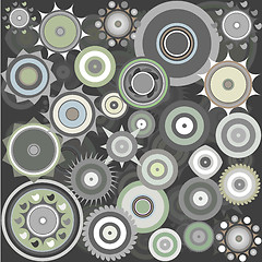 Image showing seamless geometric patterns background. Vector