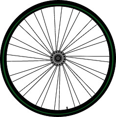 Image showing Bike wheel