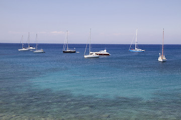 Image showing Sailing boats 