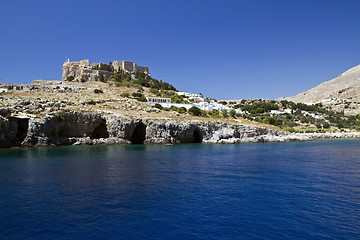 Image showing Ancient Temple ruins of Lindos