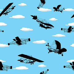Image showing Vintage planes wallpaper