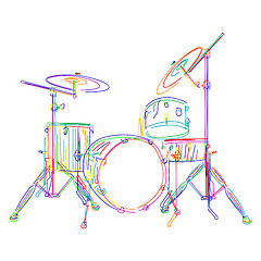 Image showing Drums kit