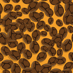 Image showing Coffee beans pattern