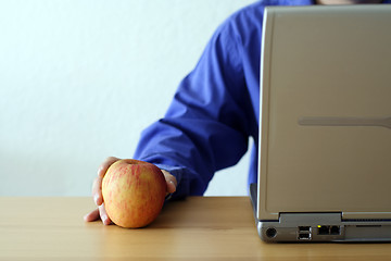 Image showing Apple and laptop