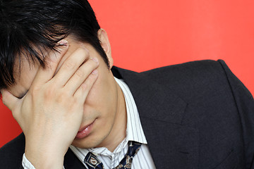 Image showing Stress businessman