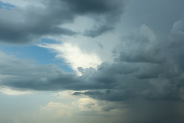 Image showing Dense dark clouds 