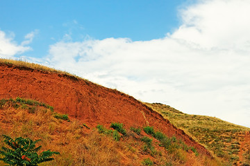 Image showing Landslide on the clay hill