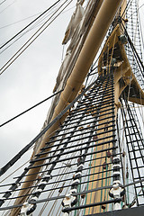 Image showing Masts and Sails