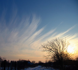 Image showing Spoondrift clouds