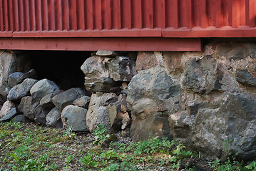 Image showing old masonry in the basement