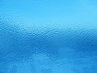 Image showing blue water drop texture