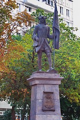 Image showing monument to the first Russian soldier Preobrazhensky Regiment