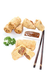 Image showing stuffed Spring rolls