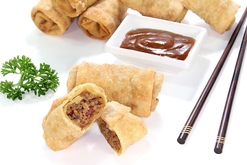 Image showing stuffed Spring rolls