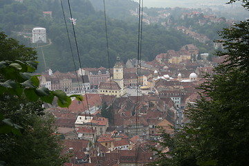 Image showing Brasov in Romania, seen from above