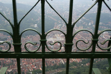 Image showing Brasov in Romania, seen from above