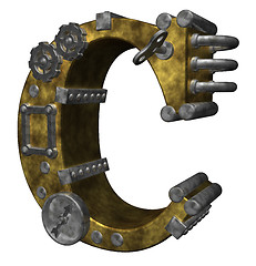 Image showing steampunk letter c