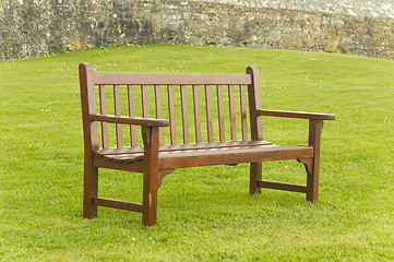 Image showing Wooden bench